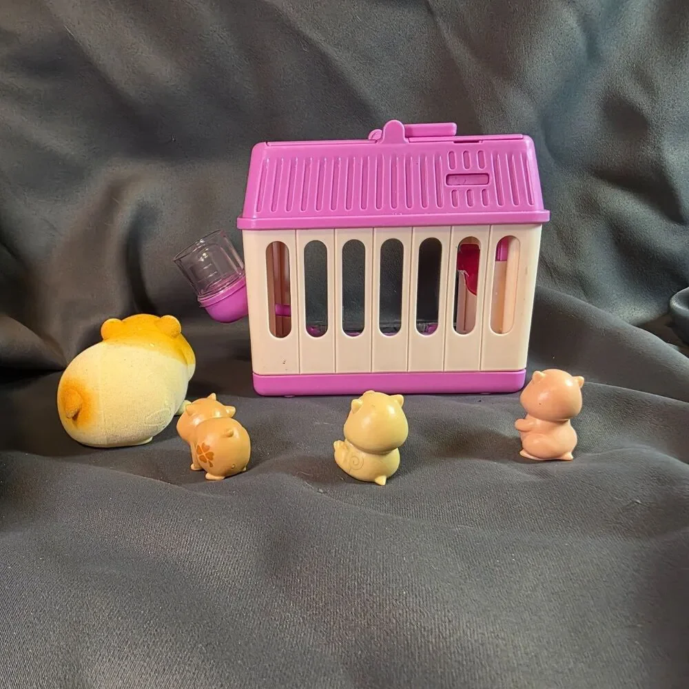 Little Live Pets Hamster Cage Playset With 4 Hamsters